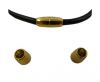 Zamak magnetic claps MGL-8-4MM-Y. GOLD