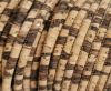 Real Cork Round - 3mm - zebra pattern with golden flecks