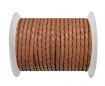 Round Braided Leather Cord SE/B/2019-Taupe - 3mm
