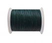 Round Leather Cord  - Blue Green - 1mm