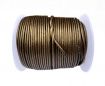 Round Leather Cord -1mm- SE Metallic Bronze