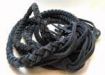 Suede Braided Belts with tassels - 8mm round -Blue