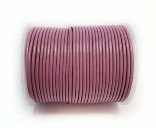 Round Leather Cord-1,5mm- DARK ROSE