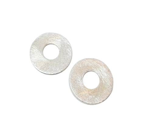 Silver plated Brush Beads - 3033