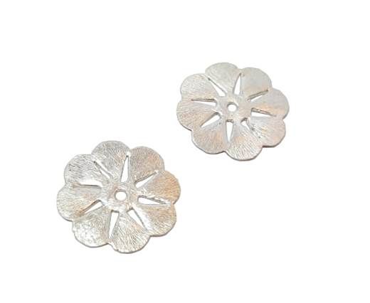 Silver plated Brush Beads - 3050