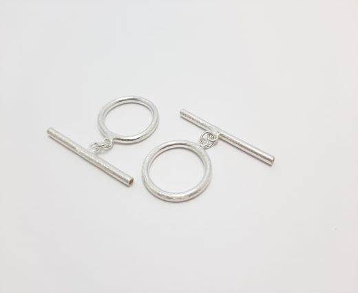 Silver plated Brush Beads - 3073