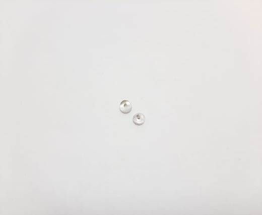 Silver plated Brush Beads - 3075