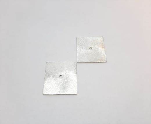 Silver plated Brush Beads - 3076