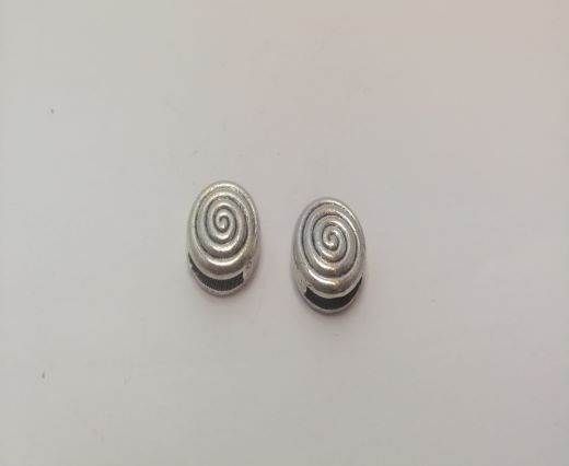 Antique Silver Plated beads - 44454