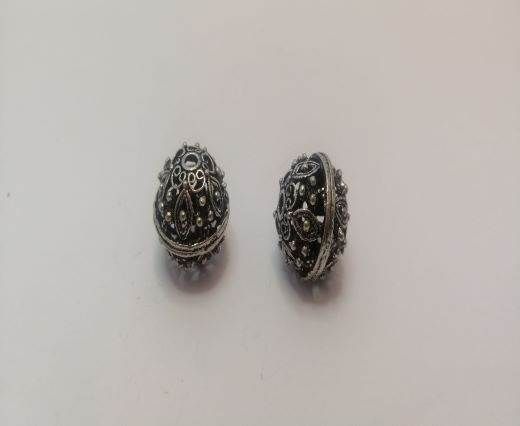 Antique Silver Plated beads - 44455