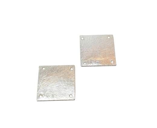 Silver plated Brush Beads - 7676