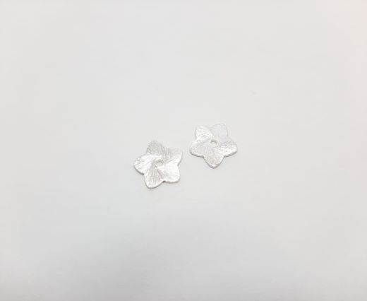 Silver plated Brush Beads - 8450