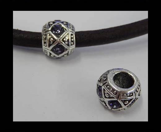 Zamak part for leather CA-4979-5mm-Black Diamond