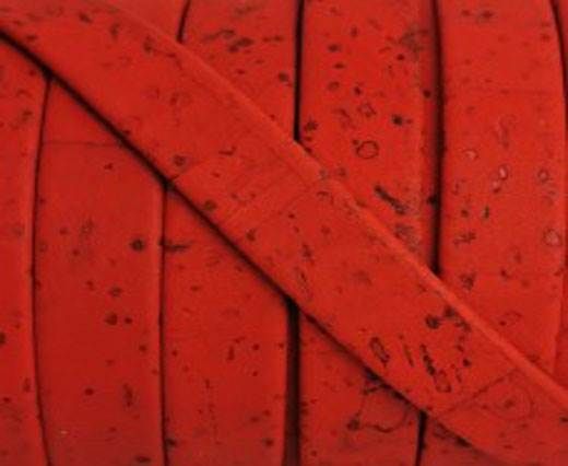 Cork Flat-10mm-Deep Red