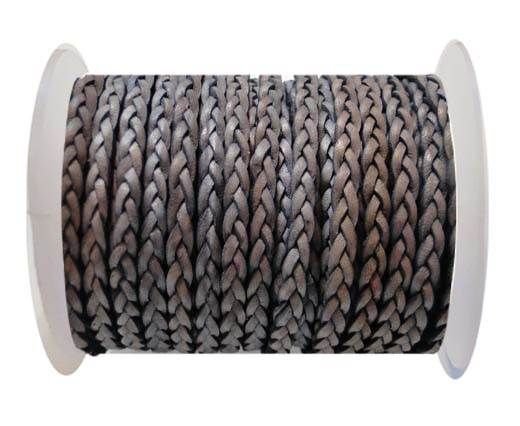 Flat 3-ply Braided Leather-SE-DB-13-3MM