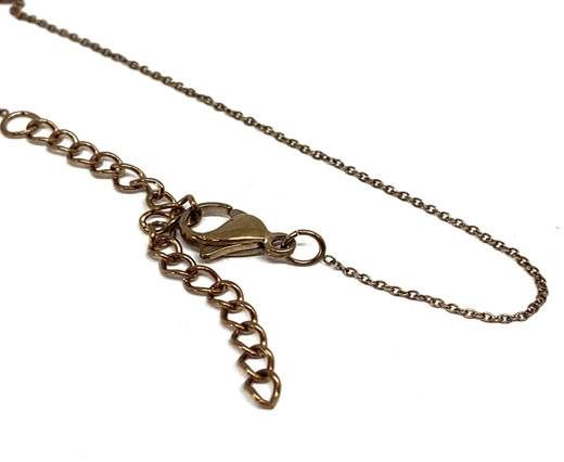 Stainless Steel Ready Necklace Chains,Rose Gold,Item 54