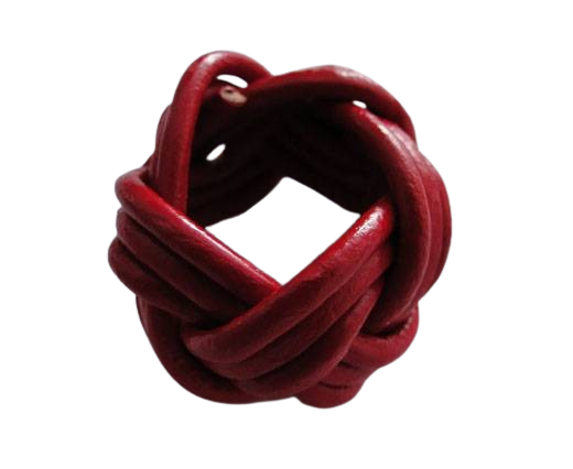 Leather-Ring-Red