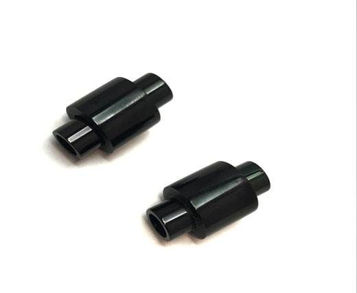 Stainless Steel Magnetic Clasp,Black,MGST-11 4mm