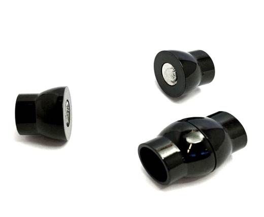 Stainless Steel Magnetic Clasp,Black,MGST-19 12mm