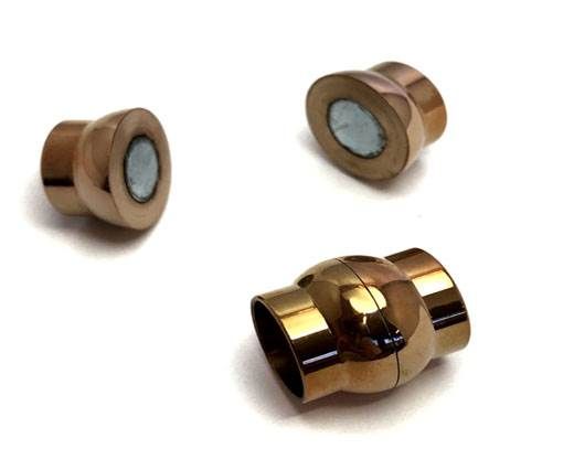 Stainless Steel Magnetic Clasp,Rose Gold,MGST-19 14mm
