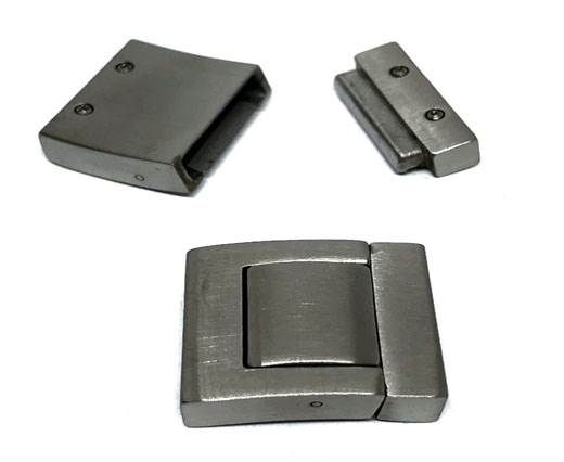 Stainless Steel Magnetic Clasp,Matt,MGST-219-20*3,5mm