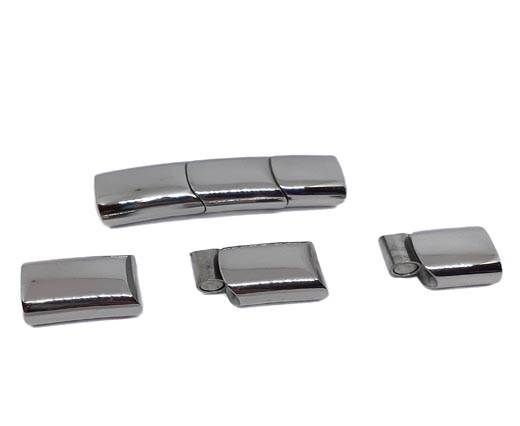Stainless Steel Magnetic Clasp,STEEL SHINY,MGST-278-12*6.5mm
