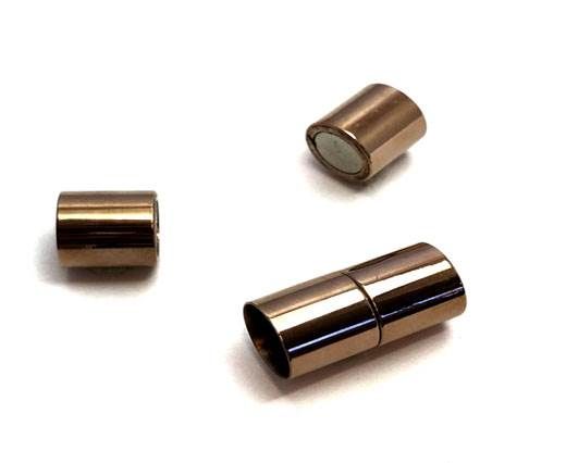 Stainless Steel Magnetic Clasp,Rose Gold,MGST-36 10mm