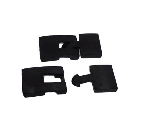 Stainless Steel Magnetic Clasp,Black,MGST-68-20*4mm