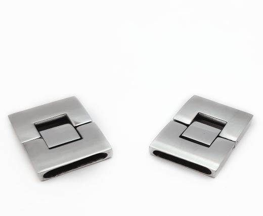 Stainless Steel Magnetic Clasp,Matt,MGST-14-17*3,5mm
