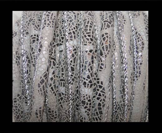 faux nappa leather 6mm Stingray-Fish-Style-Dark Grey
