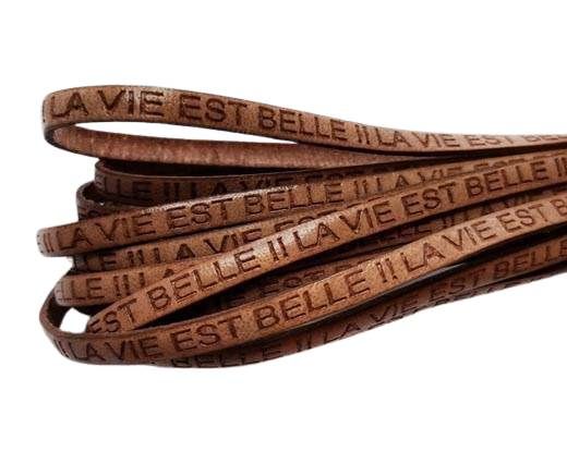 Real Flat Leather-LA VIE EST BELLE-Bone