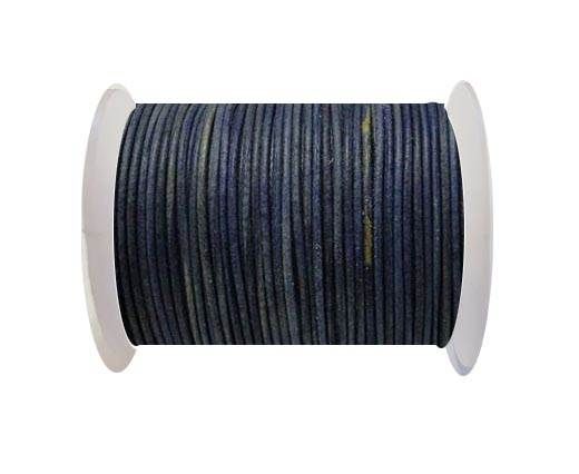 Round Leather Cord -1mm - Violet Purple