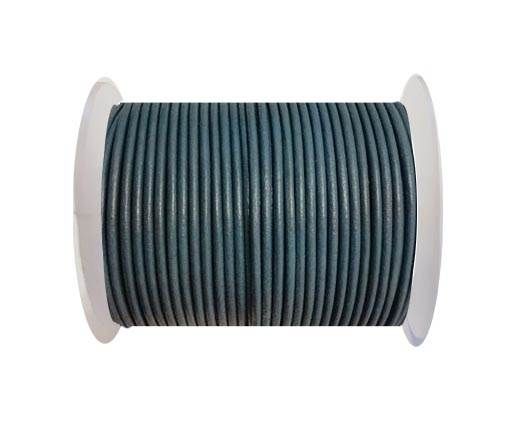 Round leather cord 2mm-BLUISH GREY