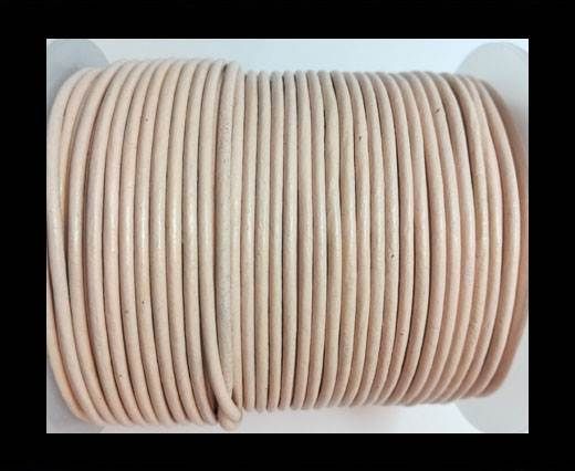 Round Leather Cord-1,5mm-plain-PEACH