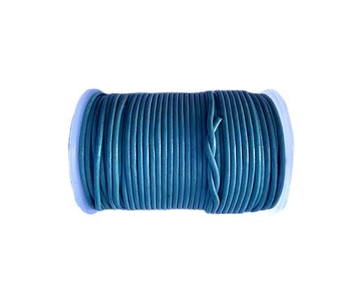 Round Leather Cord -1mm- SE R Light Blue