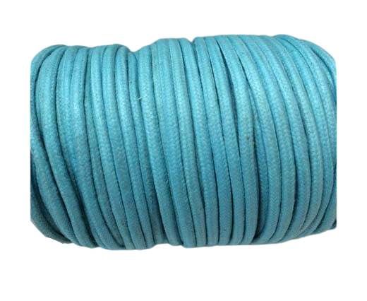 Round Wax Cotton Cords - 3mm  - Turquoise