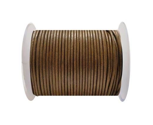 Round Leather Cord SE/R/Light Tan - 3mm