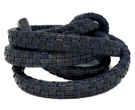 Oval Braided Carpet Style 11.3x6.3mm - SE New Jeans Blue 02