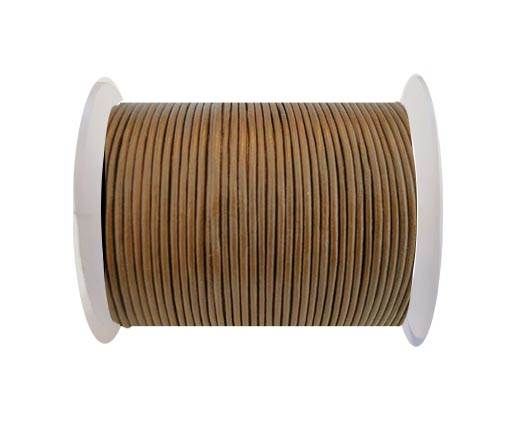 Round Leather Cord SE/R/14-Hazelnut-3mm