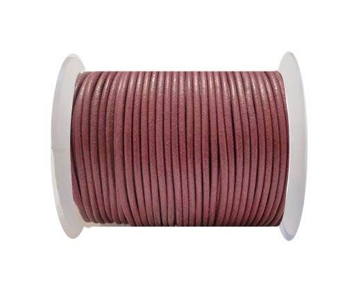 Round Leather Cord SE/R/ Violet - 2mm