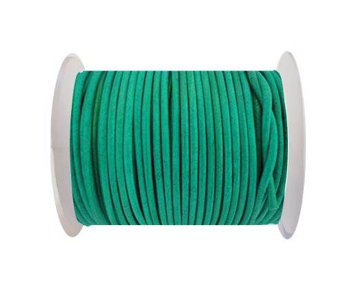 Round Leather Cord SE/R/Lagoon-2mm
