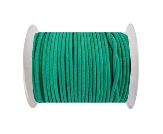 Round Leather Cord SE/R/Lagoon-3mm