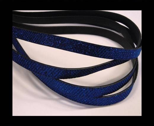 synthetic nappa leather Glitter Leather - Saphire -Glitter Style -10mm