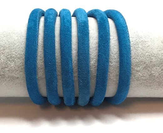 Real Nappa Suede Round-6mm-Bermuda blue