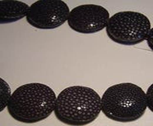Sting Ray Beads - 18mm-Black-Lenses
