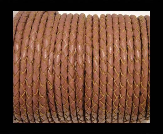 Round Braided Leather Cord SE/B/2019-Taupe - 5mm