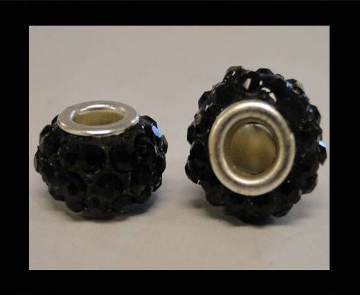 Crystals for leather cord CA-4126-Black