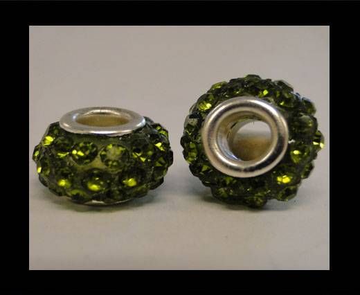 Crystals for leather cord CA-4126-Peridot