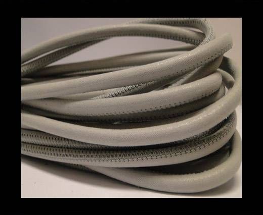 Round stitched nappa leather cord Grey-4mm