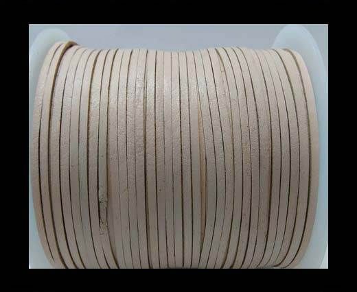 Cowhide Leather Jewelry Cord - 4mm-27407 - Natural